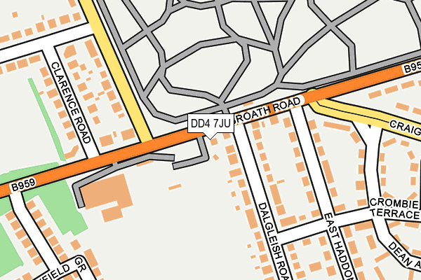 DD4 7JU map - OS OpenMap – Local (Ordnance Survey)