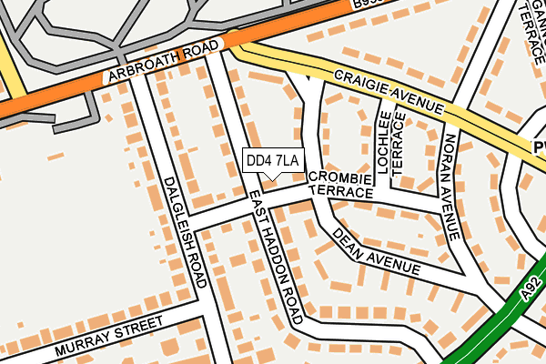 DD4 7LA map - OS OpenMap – Local (Ordnance Survey)