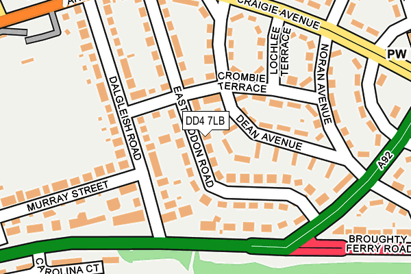 DD4 7LB map - OS OpenMap – Local (Ordnance Survey)