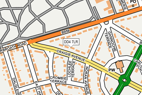 DD4 7LR map - OS OpenMap – Local (Ordnance Survey)