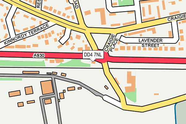 DD4 7NL map - OS OpenMap – Local (Ordnance Survey)