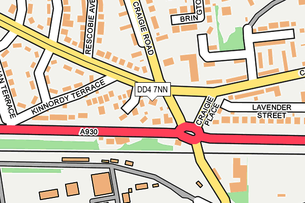 DD4 7NN map - OS OpenMap – Local (Ordnance Survey)