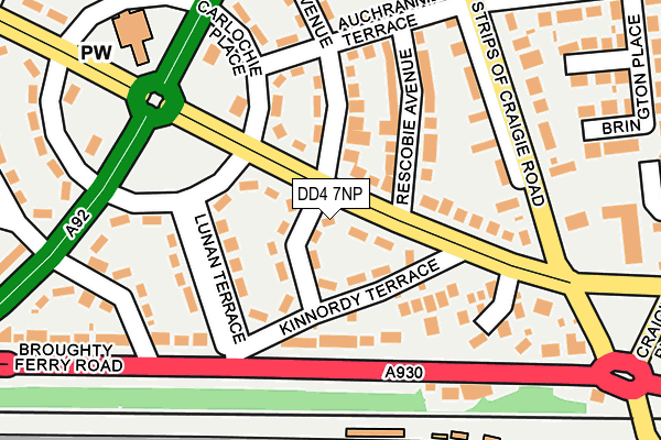 DD4 7NP map - OS OpenMap – Local (Ordnance Survey)