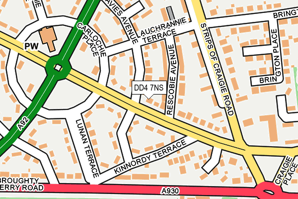 DD4 7NS map - OS OpenMap – Local (Ordnance Survey)