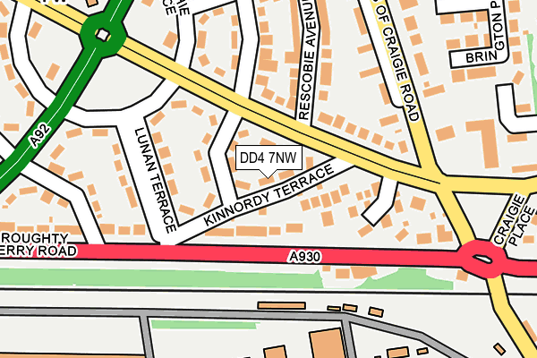 DD4 7NW map - OS OpenMap – Local (Ordnance Survey)