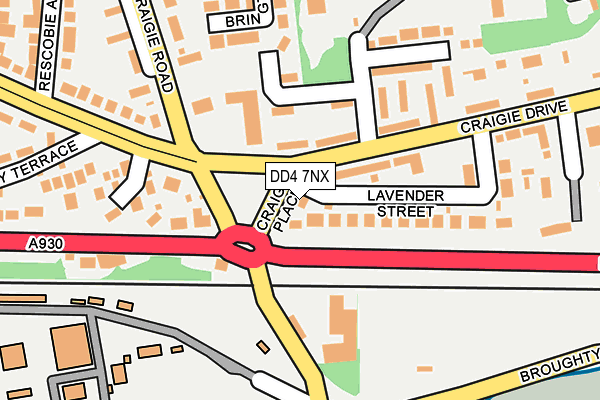 DD4 7NX map - OS OpenMap – Local (Ordnance Survey)