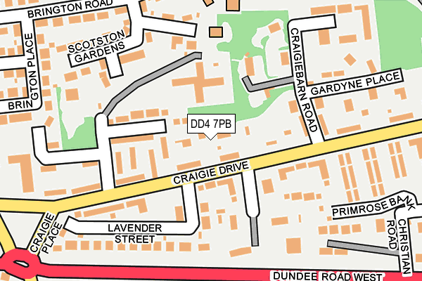 DD4 7PB map - OS OpenMap – Local (Ordnance Survey)