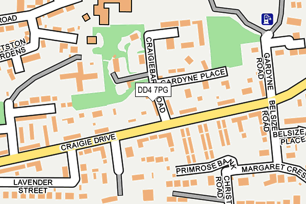 DD4 7PG map - OS OpenMap – Local (Ordnance Survey)