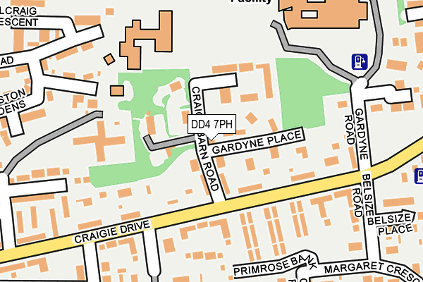 DD4 7PH map - OS OpenMap – Local (Ordnance Survey)