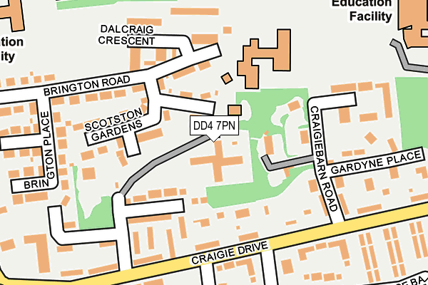 DD4 7PN map - OS OpenMap – Local (Ordnance Survey)