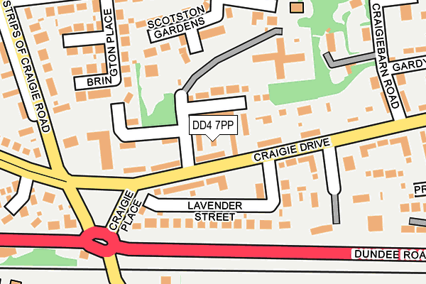 DD4 7PP map - OS OpenMap – Local (Ordnance Survey)