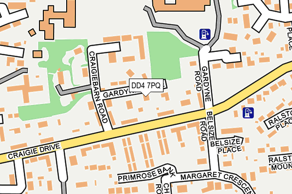 DD4 7PQ map - OS OpenMap – Local (Ordnance Survey)