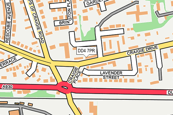 DD4 7PR map - OS OpenMap – Local (Ordnance Survey)