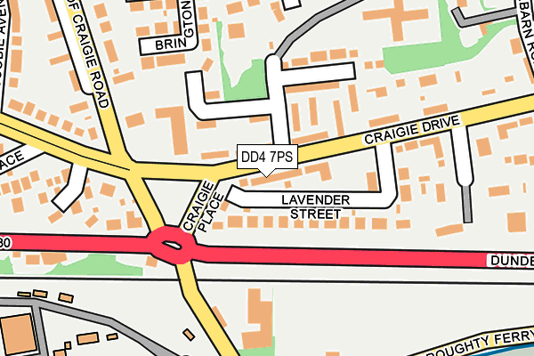 DD4 7PS map - OS OpenMap – Local (Ordnance Survey)