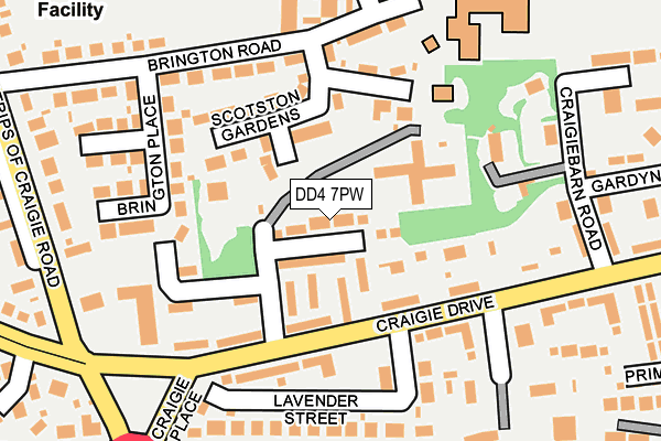 DD4 7PW map - OS OpenMap – Local (Ordnance Survey)
