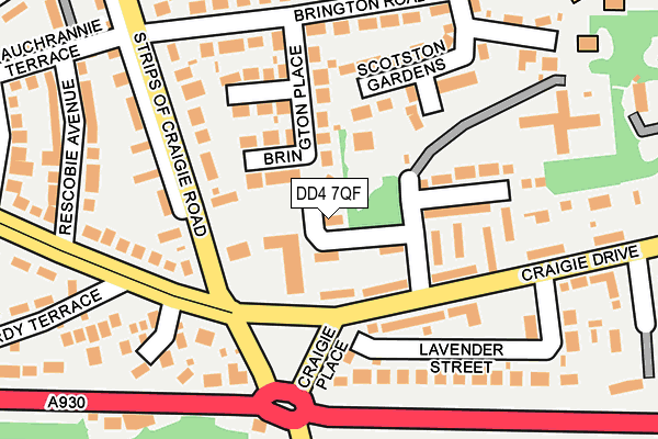 DD4 7QF map - OS OpenMap – Local (Ordnance Survey)
