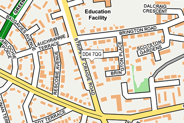 DD4 7QG map - OS OpenMap – Local (Ordnance Survey)