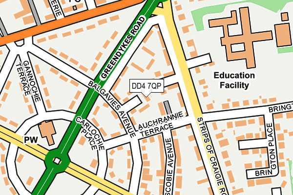 DD4 7QP map - OS OpenMap – Local (Ordnance Survey)