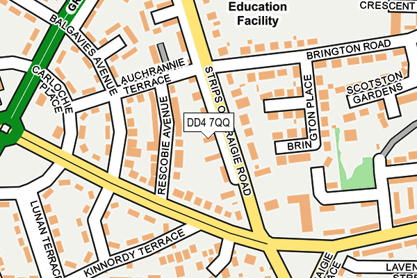 DD4 7QQ map - OS OpenMap – Local (Ordnance Survey)