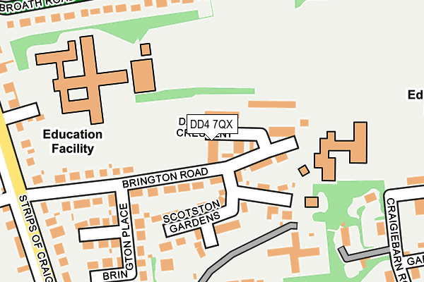 DD4 7QX map - OS OpenMap – Local (Ordnance Survey)