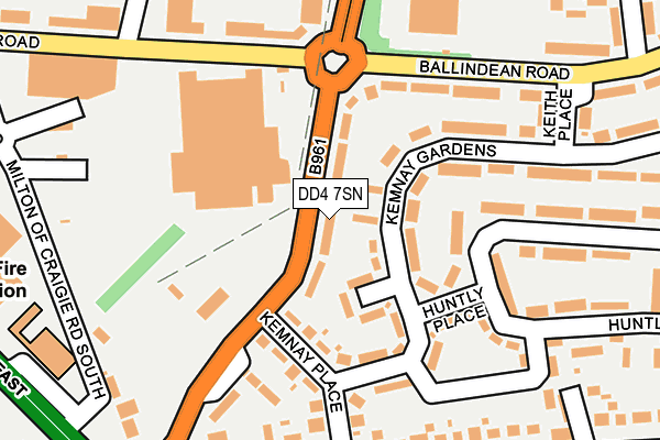 DD4 7SN map - OS OpenMap – Local (Ordnance Survey)