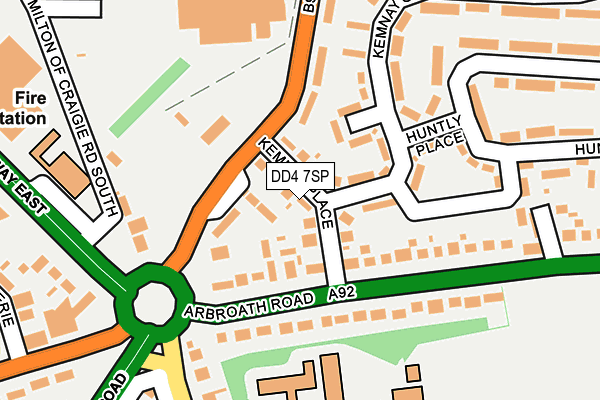 DD4 7SP map - OS OpenMap – Local (Ordnance Survey)