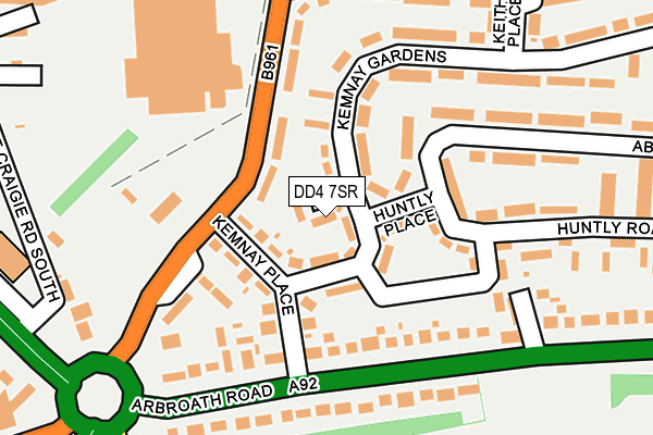 DD4 7SR map - OS OpenMap – Local (Ordnance Survey)
