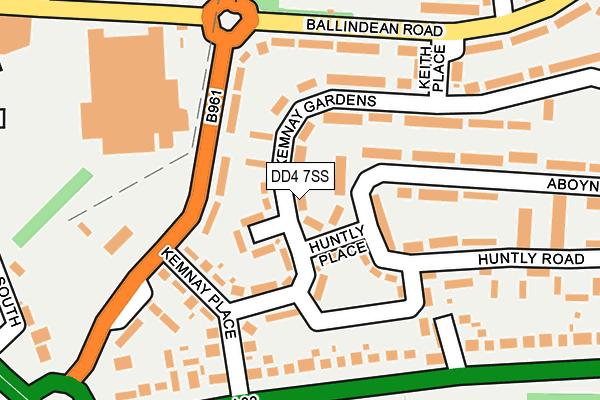 DD4 7SS map - OS OpenMap – Local (Ordnance Survey)