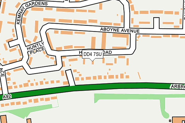DD4 7SU map - OS OpenMap – Local (Ordnance Survey)