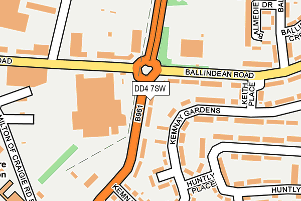 DD4 7SW map - OS OpenMap – Local (Ordnance Survey)