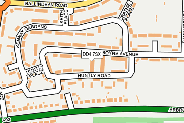 DD4 7SX map - OS OpenMap – Local (Ordnance Survey)