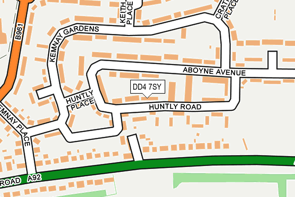 DD4 7SY map - OS OpenMap – Local (Ordnance Survey)
