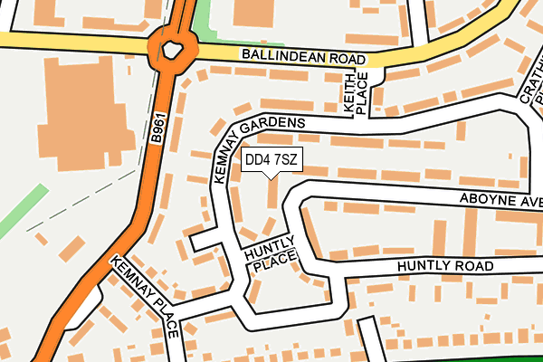 DD4 7SZ map - OS OpenMap – Local (Ordnance Survey)