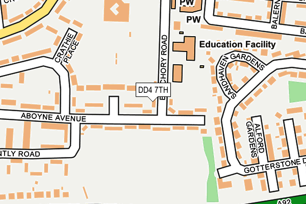 DD4 7TH map - OS OpenMap – Local (Ordnance Survey)