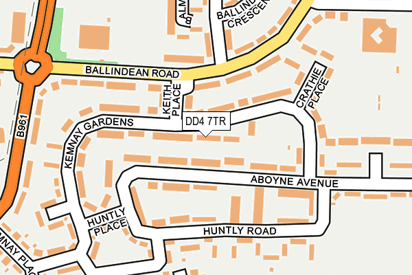 DD4 7TR map - OS OpenMap – Local (Ordnance Survey)