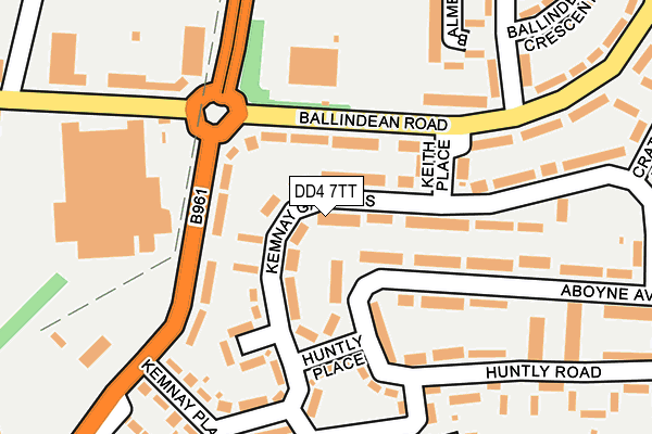 DD4 7TT map - OS OpenMap – Local (Ordnance Survey)