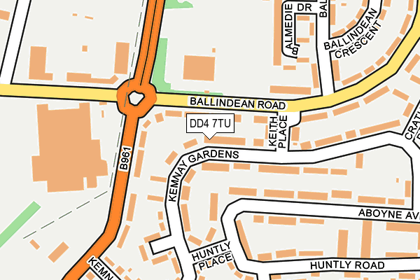 DD4 7TU map - OS OpenMap – Local (Ordnance Survey)