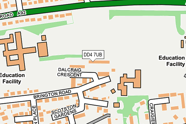 DD4 7UB map - OS OpenMap – Local (Ordnance Survey)