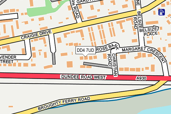 DD4 7UD map - OS OpenMap – Local (Ordnance Survey)