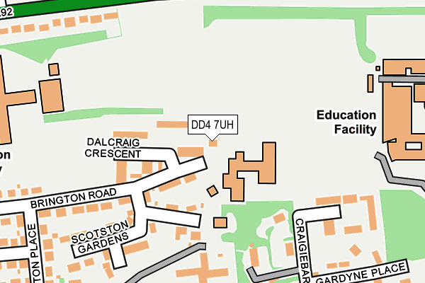DD4 7UH map - OS OpenMap – Local (Ordnance Survey)