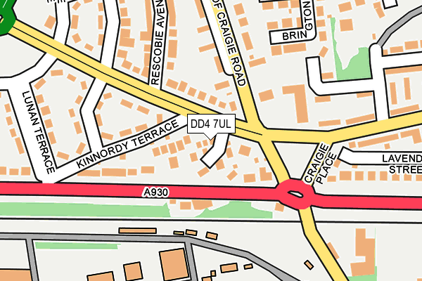 DD4 7UL map - OS OpenMap – Local (Ordnance Survey)