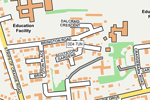 DD4 7UN map - OS OpenMap – Local (Ordnance Survey)