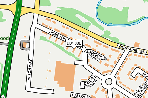 DD4 8BE map - OS OpenMap – Local (Ordnance Survey)
