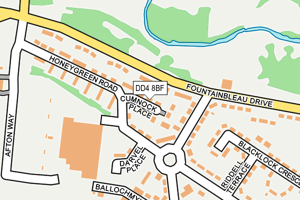 DD4 8BF map - OS OpenMap – Local (Ordnance Survey)