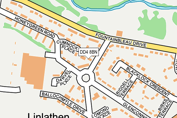 DD4 8BN map - OS OpenMap – Local (Ordnance Survey)