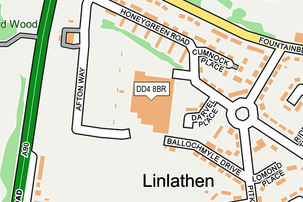 DD4 8BR map - OS OpenMap – Local (Ordnance Survey)