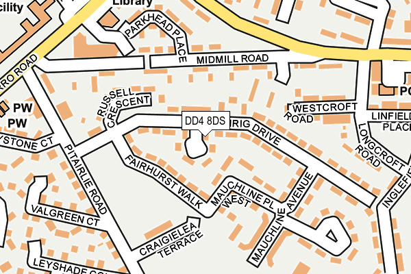 DD4 8DS map - OS OpenMap – Local (Ordnance Survey)