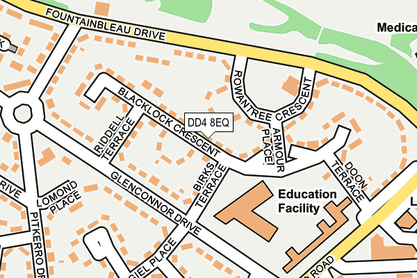 DD4 8EQ map - OS OpenMap – Local (Ordnance Survey)