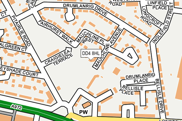 DD4 8HL map - OS OpenMap – Local (Ordnance Survey)