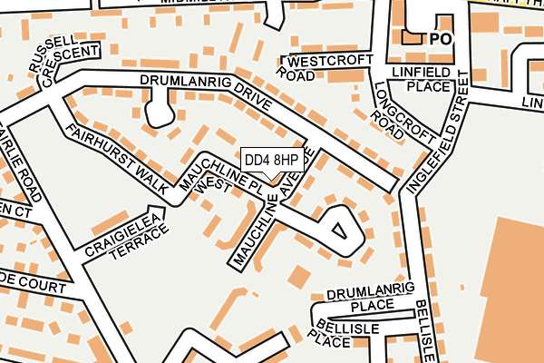 DD4 8HP map - OS OpenMap – Local (Ordnance Survey)